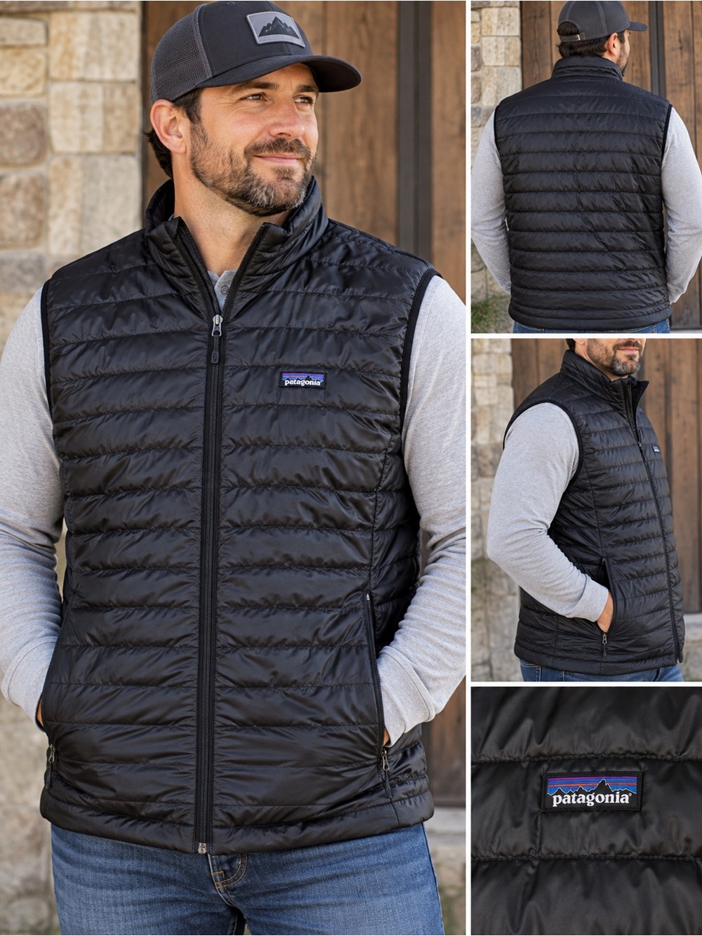Patagonia Men’s XL Black Nano  Vest